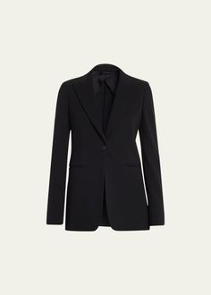 Alexander McQueen Classic Single-Breasted Suiting Blazer - Bergdorf Goodman Classic, Blazer Jacket, Mcqueen