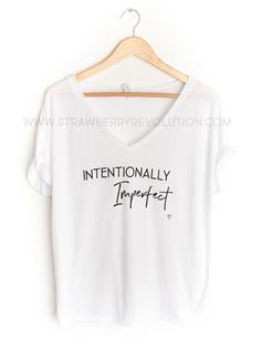 "Intentionally Imperfect" Slouch Tee - SBP COLLECTION Tops, Shirts, Tees, Tee, T Shirt, Im Not Perfect, Intentions, Fall Collections, Collab