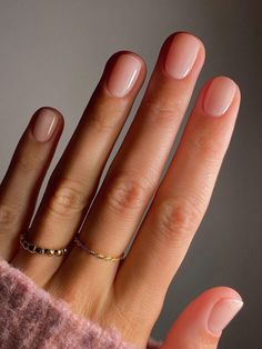 Dusty Pink  Collar    Color Nails Embellished   Beauty Tools Nail Manicure, Pedicure, Beauty Nails, Natural Nails, Natural Nails Manicure, Subtle Nails, Nail Colors, Neutral Nails, Ongles