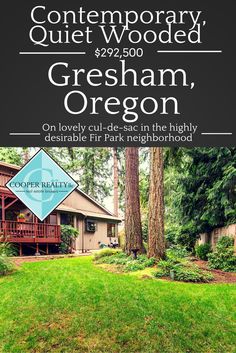 Gresham, Oregon home, is quiet, contemporary and located in  lovely cul-de-sac in the highly desirable Fir Park neighborhood.  Offered at $292,500, 3 bd, 2.1 bath, MLS Number: 15285006 Bath, Gresham Oregon, House Styles, Us Real Estate, Real Estate Broker, Yard