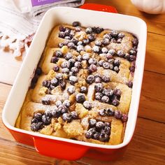 Nothing makes a morning feel special quite like French toast. This blueberry variety comes conveniently portioned in slider buns for easy serving. We're hooked! Get the recipe at Delish.com. #delish #easy #recipe #blueberry #frenchtoast #rolls #bake #breakfast #brunch #bread Pancakes, French Toast Rolls