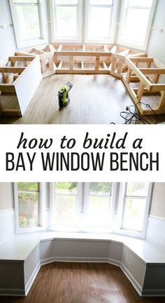 how to build a bay window bench