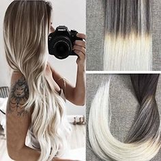Dyed Hair, Extensions, Ombre, Hair Beauty, Silver Blonde, Hair Extensions For Sale, Hair Extensions Best, Blonde Color