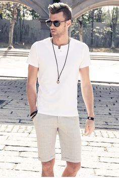 Material: Spandex, Cotton • Style: Casual, Regular • Collar: O-Neck • Type: Tops, Tees, Solid, Knitted Tops, Mens Casual Outfits Summer, Mens Fashion Trends, Mens Outfits