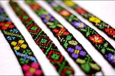 maramures Bead Loom Patterns, Bead Weaving, Hippies, Bead Jewellery, Handmade Bracelets, Bead Work, Bead Loom Bracelets