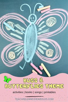 Get ready to plan with these toddler and preschool bugs and butterflies theme resources! This collection includes activities, songs, books and printables that we will be using in our toddler and preschool classroom this year. #toddlers #preschool #bugs #butterflies #theme #activities #songs #books #printables #2yearolds #3yearolds #spring #teachers #teaching2and3yearolds Bugs And Insects, Pre School, Preschool Theme Activities, Bugs Preschool, Preschool Lessons, Toddler Themes