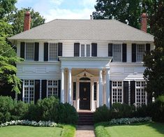 Georgian Homes, American Houses, Traditional Homes, House Tours, White Houses, Vintage House