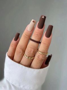Multicolor  Collar   Geometric Color Nails Embellished   Beauty Tools Nail Arts, Nude Nails, Pretty Nails