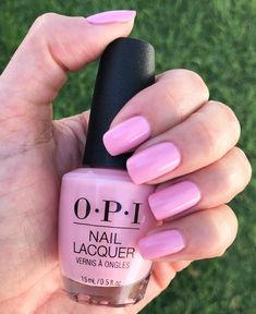 Opi Pink Nail Polish, Opi Nail Colors, Light Pink Nail Polish, Pink Nail Polish, Pink Nail Colors, Light Pink Nails, Blush Pink Nails