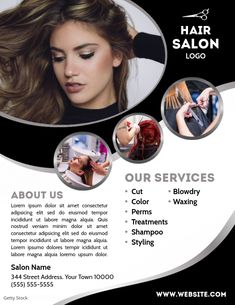 Hair Salon Logos, Beauty Salon Poster Design Ideas, Salon Advertising Ideas, Salon Advertising, Salon Services, Hair Stylist Jobs, Salon Logo, Advertising, Home Hair Salons