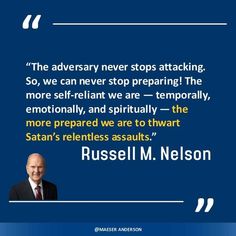 a quote from russell nelson about stop attacking