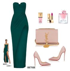 "DARK GREEN 🌹" by betty-sanga ❤ liked on Polyvore featuring LancÃ´me, Christian Louboutin and Yves Saint Laurent Fashion, Outfits, Shoes, Haute Couture, Dark Green, Style, Fashion Looks, Outfit, Fashion Outfits