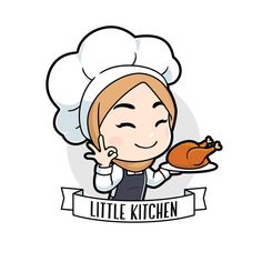 Chicken Illustration, Chicken Logo, Cartoon Design, Food Logo Design