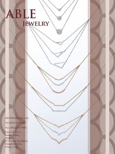 Able Jewelry Mfg. Ltd. #HKJE #Magazine #SpringSummer2016 #Advertisement #Jewellery #Diamond #FineJewellery Jewerly, Fashion Necklace, Jewelry Necklaces