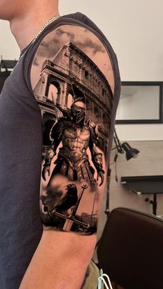 Warrior Tattoo, Warrior Tattoo For Men, Warrior Tattoos For Men, One Man Army Tattoo, Spartan Warrior Tattoo Sleeve, Spartan Warrior Tattoo For Men