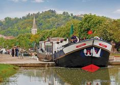 Hotel Barge Rosa cruises in Aquitaine + Gascony, France | French Waterways Canal Boat, Cruise Europe, Luxury Hotel, Barge Boat