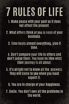 the 7 rules for success in life