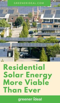 residential solar energy more vabble than ever greener ideal book cover by greener ideal