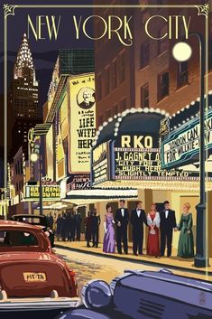 Vintage Poster Art, The New Yorker, Retro Poster