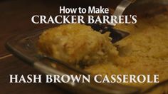 how to make cracker barrel's hash brown casserole