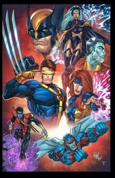 The X-Men: Cyclops, Phoenix, Colossus, Nightcrawler, Storm, Wolverine, & Archangel by debora Ms. Marvel, Thor, Marvel 616