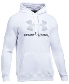Under Armour Men's Rival Fleece Logo Hoodie - White XL Fitness, Sweatshirts, Under Armour Women, Under Armour, Hoodies Men, Under Armour Outfits, Hoodies, Under Armour Men, Hoodie Coat