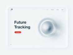 an image of a web page with the title'future tracking'written on it