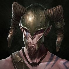 an image of a man with horns on his head
