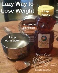 Lazy Way to Lose Weight: Cinnamon, Honey, and Water Healthy Tips