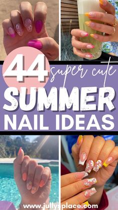 summer nails, summer nail ideas, beachy nails, vacation nails, summer nail inspo, summer nail designs