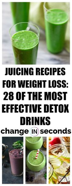 Juicing Recipes For Weight Loss 28 Of The Most Effective Detox Drinks! Access the best detox drinks for weight loss! #detoxwaterrecipes, #healthyeating, #detoxdrinks, #weightloss #detoxdiet, #juicecleanse, #weightlossrecipes, #healthydrinks, Nutrition, Fat Burning Foods, Fitness, Detox, Protein, Detox Smoothie, Fat Burning Detox Drinks, Weight Loss Drinks