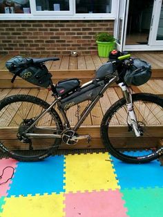 My current bikepacking set up. A Kinesis Sync with Apidura and Alpkit bags. Bikepacking Bags