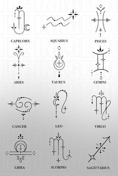 Zodiac, Tattoo Flash, Zodiac Sign Tattoos, Zodiac Tattoos, Horoscope Tattoos, Zodiac Signs
