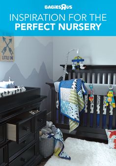 Start with a #crib you love…it sets the style for the #nursery you’ll be spending lots of time in! Next, a dresser to store baby’s adorable clothes. Then, cozy up the room with a crib bedding set and matching décor and you’ve definitely got a #dreamnursery! #nurseryideas Inspiration, Home