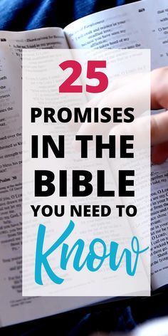 someone is reading a bible with the words 25 proms in the bible you need to know