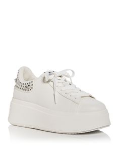 Ash Women's Moby Studded Platform Low Top Sneakers Shoes, Tennis, Trainers, Summer, Platform Tennis Shoes, Studded Sneakers, Shoes Sneakers, High Top Sneakers, Sneakers Online