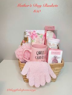 Pink Mother’s Day Gift Basket