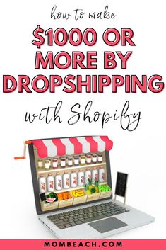 Dropshipping with Shopify can be a great way to earn money from home. I explain in this article how to get started, find customers and products! Earn Money From Home, Dropshipping Products, Money Online, Small Business Entrepreneurship