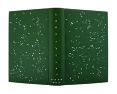 Jacob's Room by Virginia Woolf bound by Annette Friedrich // bound in full green goatskin, tooling on front and back covers in three shades of silver, white and gray