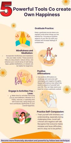 "Craft your own joyous path with these 5 powerful tools to co-create your happiness. From gratitude practices to mindfulness exercises, discover transformative ways to nurture positivity and fulfillment. Embrace the tools that empower you to shape a life filled with happiness and well-being. 🌟😊 #HappinessTools #SelfEmpowerment #PositiveLiving" Meditation, Guided Meditation, Mindfulness Exercises, Self Healing