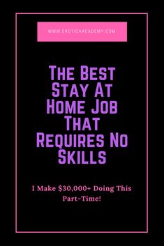 Want to generate passive income selling erotica short stories on Amazon KDP? This is the easiest side hustle because it requires almost no skill at all! You don’t even have to be a good writer! This is perfect for stay at home mom and dads. Work when you want and make some extra money to pay down credit cards and save for retirement! Work From Home Jobs, Work From Home Moms, Stay At Home Jobs, Finances Money, Home Jobs, Business Finance