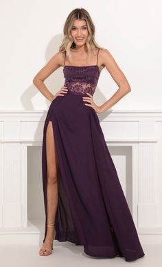 Shorts, Outfits, Los Angeles, Ball Gowns, Gowns, Dresses, Maxi Dress, Purple Formal Dress, Purple Long Dress