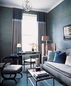 Escritorio Jansen. Vía Elle Decor Design Interiors, Living Room Grey, Living Room Interior