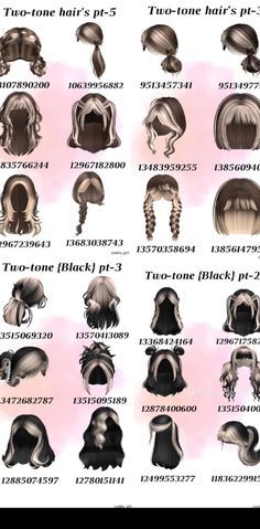an image of different types of wigs