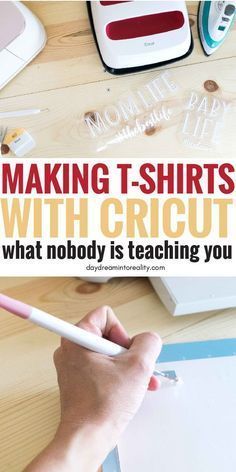 someone is making t - shirts with cricut and what nobody is teaching you