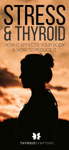 If you're not careful, chronic stress can damage your thyroid functions. Find out how stress and thyroid are related and how you can take better care of yourself. Fitness, Underactive Thyroid, Hyperthyroidism, Thyroid Hormone, Thyroid Issues, Thyroid Disorders, Thyroid Function, Hypothyroidism, Thyroid Problems