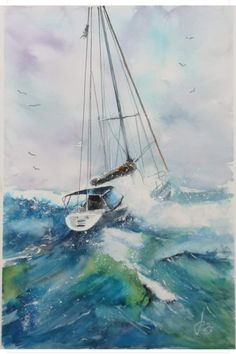 Bay Boat, Outdoor, Line Art, Bay Boats, Travel Sketchbook, Strong Wind, Marker Drawing, Watercolor Drawing, Ocean Art