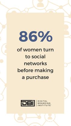 Did you know? 86% of women turn to social networks before making a purchase. Business Tips, Social Media, Social Networks, Successful Business, Social Media Content