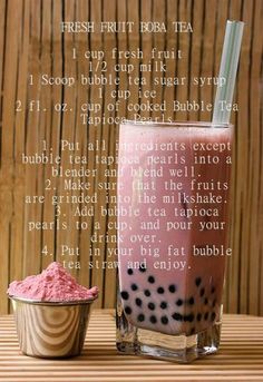 Neither one of these recipes came from hungry-girl, but I’ve always wanted to know how to make my fave drink — Avocado Boba Tea with Tapioca Pearls; so I’m sharing it to you. Enjo… Mochi, Milk Tea Recipes