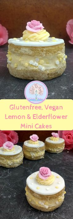 an image of lemon and elderflower mini cakes